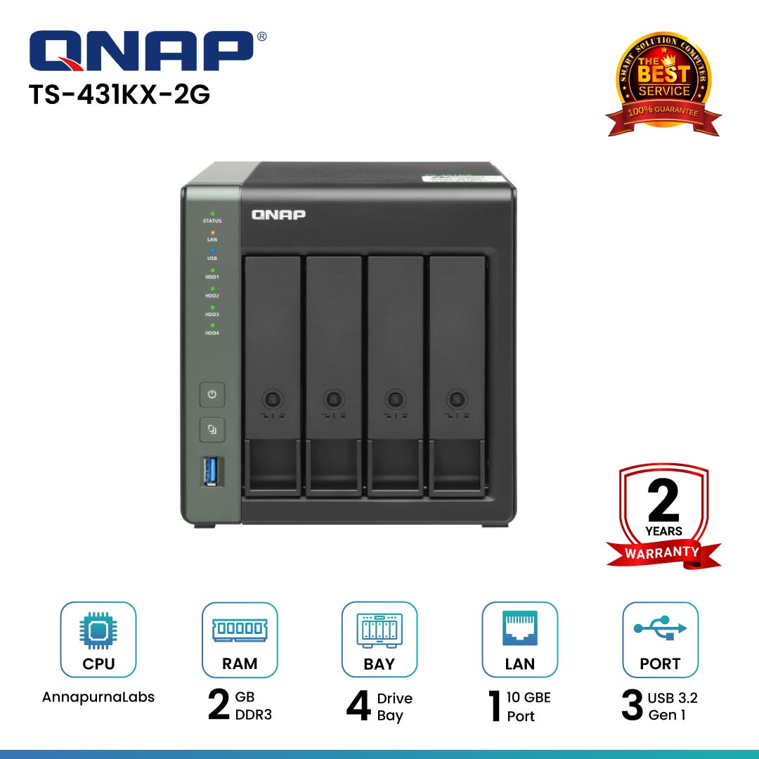Qnap TS-233 2-Bay Nas อุปกรณ์จัดเก็บข้อมูลบนเครือข่าย สำหรับ QNAP
